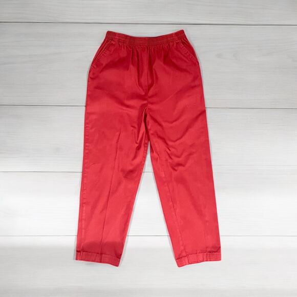 Laura Scott Pants-Elastic High Waist Pull On-Pleated-Size 12-Dress Business VTG - Picture 1 of 5